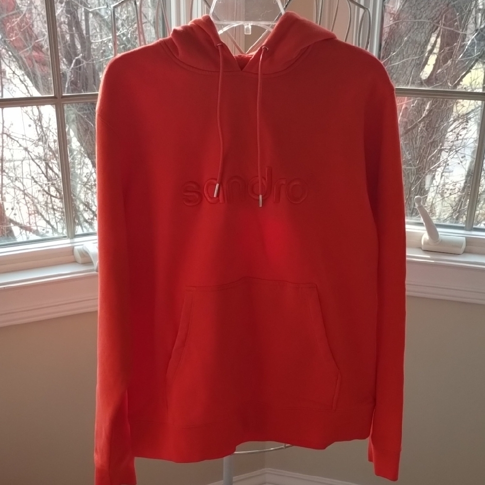 Sandro Bold Orange Hoodie - Picture 3 of 16